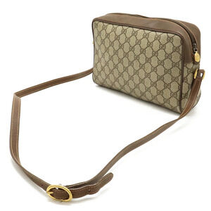 Gucci Beige Sherry Plus Cream Brown Pochette Shoulder Bag GG Cream Brown